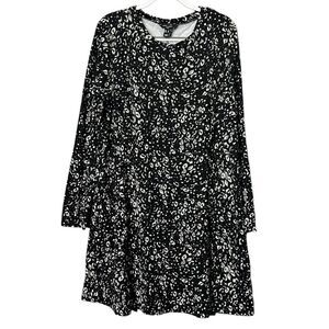 NEW Look Tall Ladies Plus Size Soft Stretch Jersey Knit Skater Style Dress